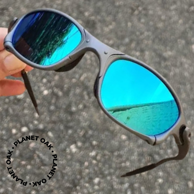 Óculos De Sol Doublex Xmetal Lente Azul Claro