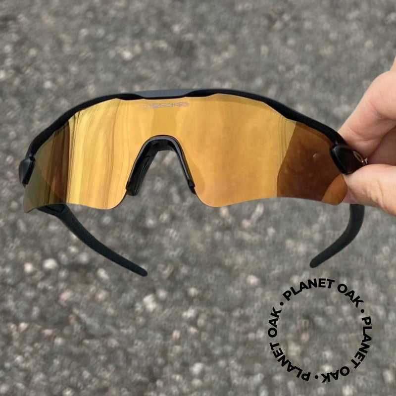 Óculos Oakley Radar EV Patch Preto Lente 24k Gold