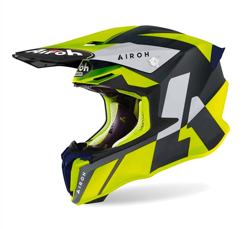 Capacete Airoh Twist 2.0 Lift Amarelo Fluor