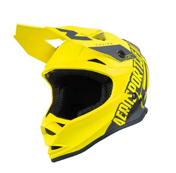 Capacete ASW Fusion Sawn Amarelo Fluor/Cinza