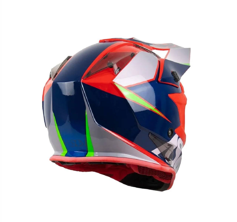 Capacete ASW Fusion Hubble Azul/Vermelho