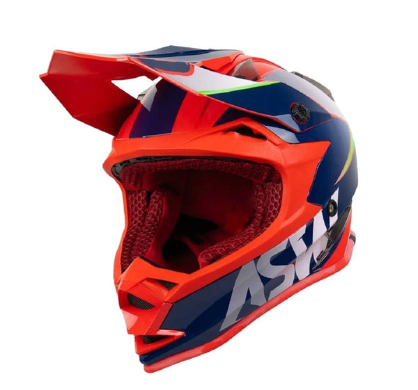 Capacete ASW Fusion Hubble Azul/Vermelho