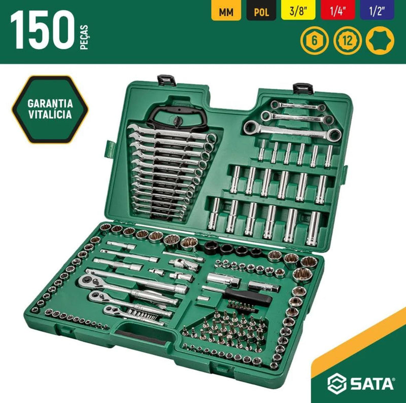 Jogo de Ferramentas com 150 Peças - SATA-ST09510L